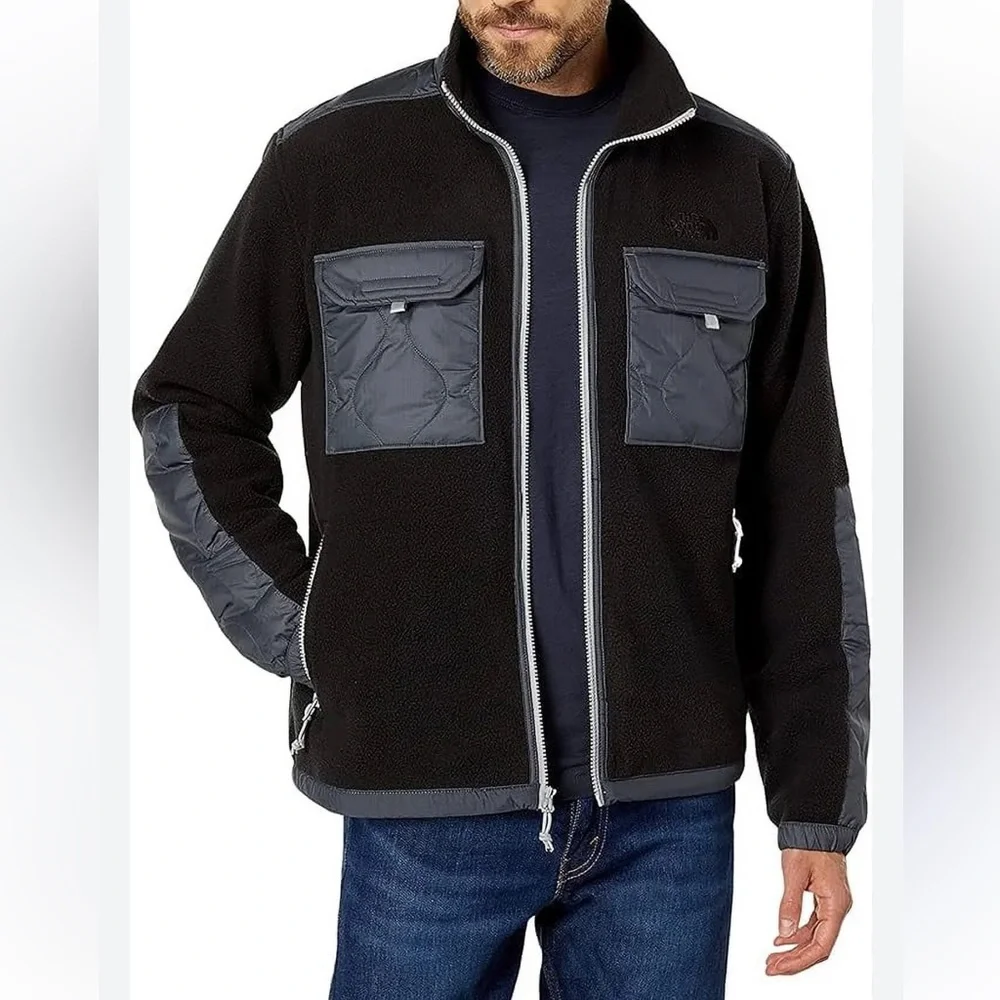 The North Face Men’s Black Fleece Royal Arch Jacket Full Zip Large Outdoors